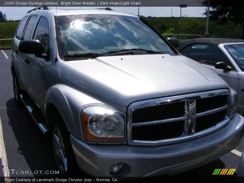 Bright Silver Metallic / Dark Khaki/Light Khaki 2006 Dodge Durango Limited