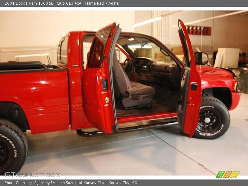 Flame Red / Agate 2001 Dodge Ram 1500 SLT Club Cab 4x4