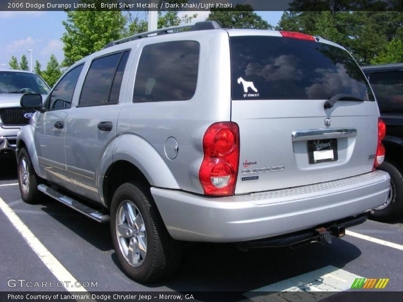 Bright Silver Metallic / Dark Khaki/Light Khaki 2006 Dodge Durango Limited
