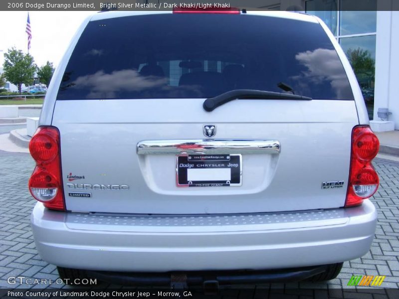 Bright Silver Metallic / Dark Khaki/Light Khaki 2006 Dodge Durango Limited
