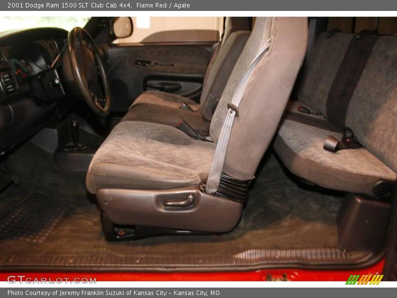 Flame Red / Agate 2001 Dodge Ram 1500 SLT Club Cab 4x4
