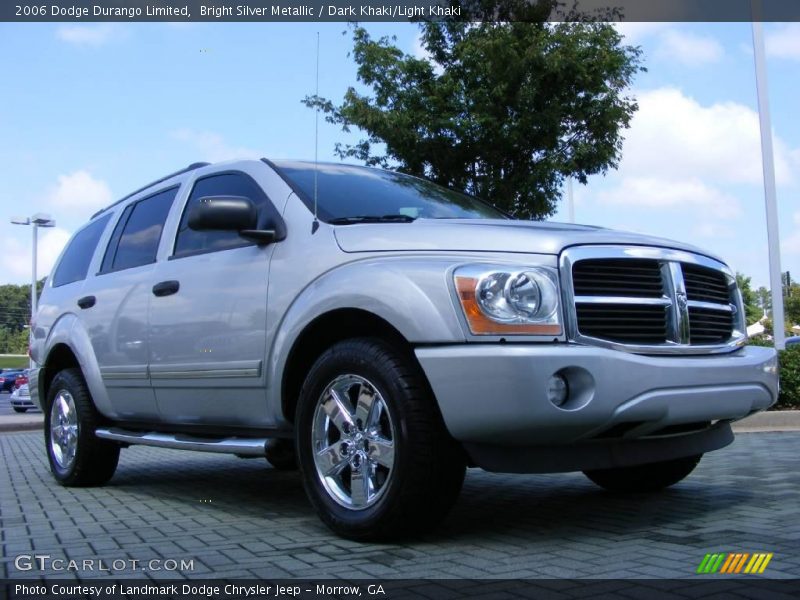 Bright Silver Metallic / Dark Khaki/Light Khaki 2006 Dodge Durango Limited