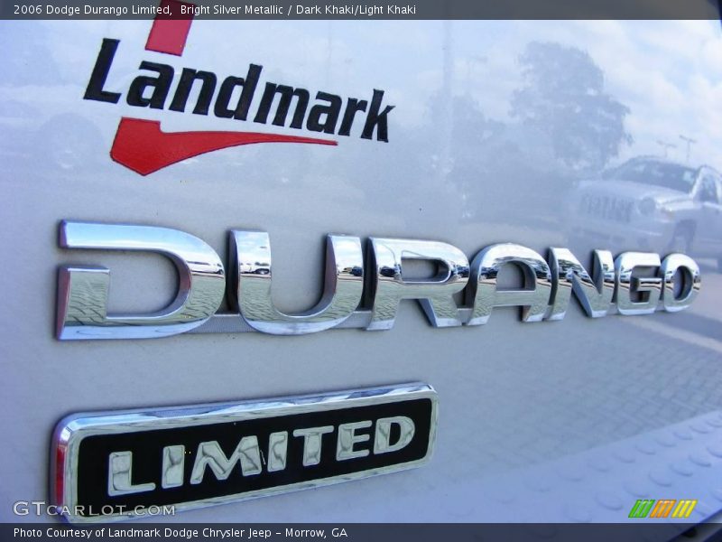 Bright Silver Metallic / Dark Khaki/Light Khaki 2006 Dodge Durango Limited