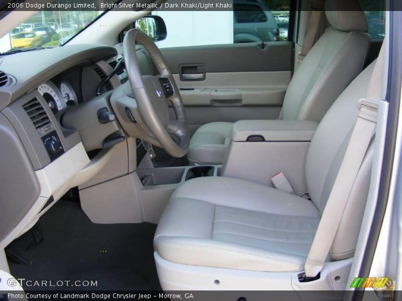 Bright Silver Metallic / Dark Khaki/Light Khaki 2006 Dodge Durango Limited