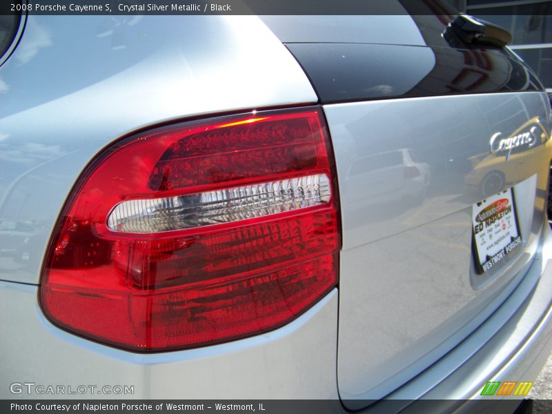 Crystal Silver Metallic / Black 2008 Porsche Cayenne S