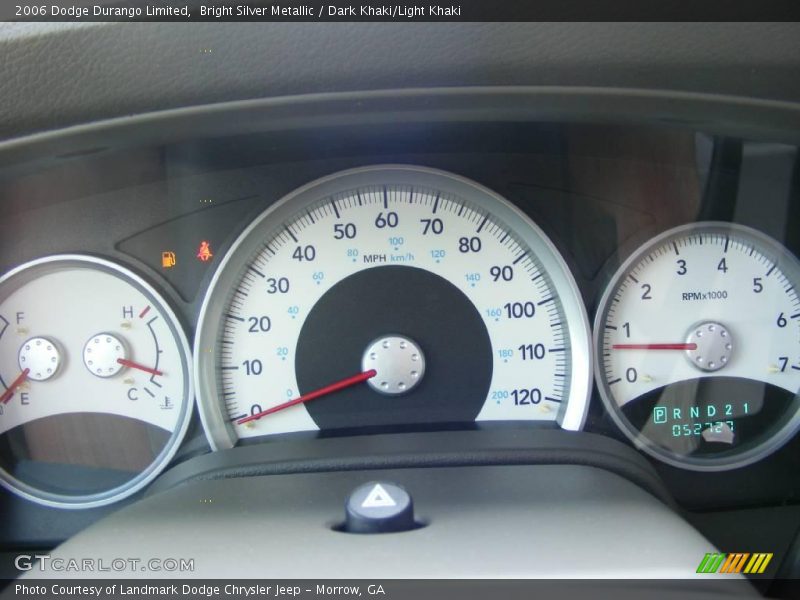 Bright Silver Metallic / Dark Khaki/Light Khaki 2006 Dodge Durango Limited