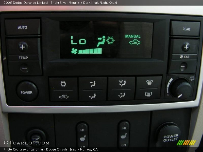 Bright Silver Metallic / Dark Khaki/Light Khaki 2006 Dodge Durango Limited