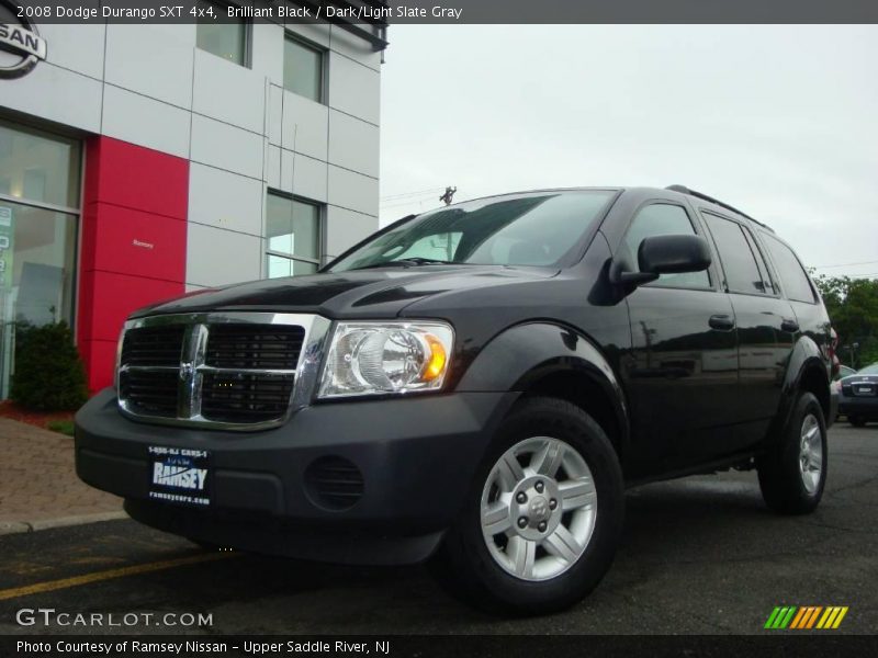 Brilliant Black / Dark/Light Slate Gray 2008 Dodge Durango SXT 4x4