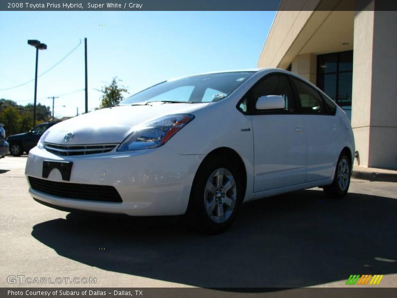 Super White / Gray 2008 Toyota Prius Hybrid