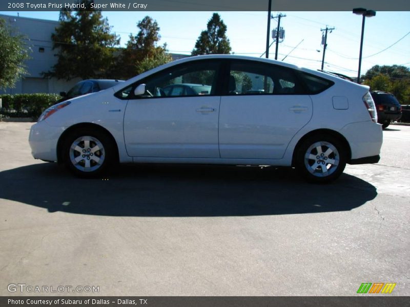 Super White / Gray 2008 Toyota Prius Hybrid