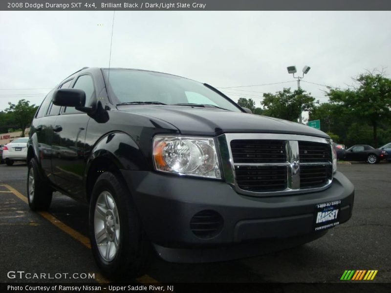 Brilliant Black / Dark/Light Slate Gray 2008 Dodge Durango SXT 4x4