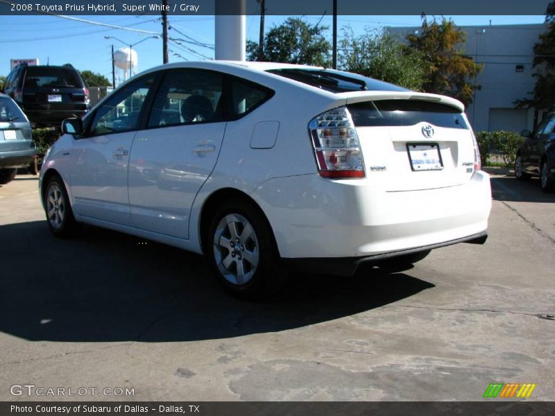 Super White / Gray 2008 Toyota Prius Hybrid