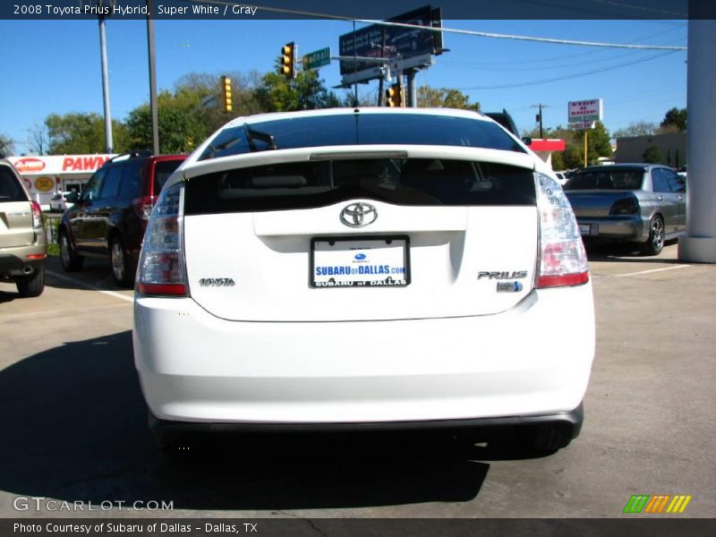 Super White / Gray 2008 Toyota Prius Hybrid