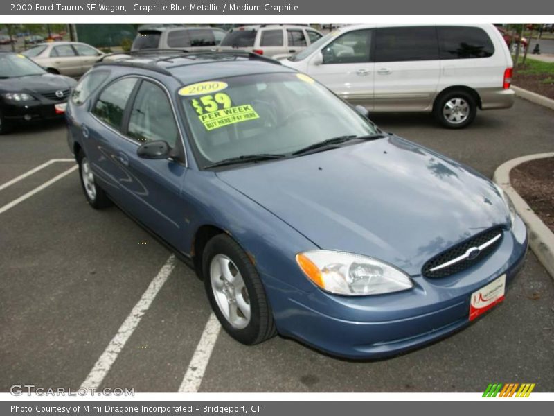 Graphite Blue Metallic / Medium Graphite 2000 Ford Taurus SE Wagon