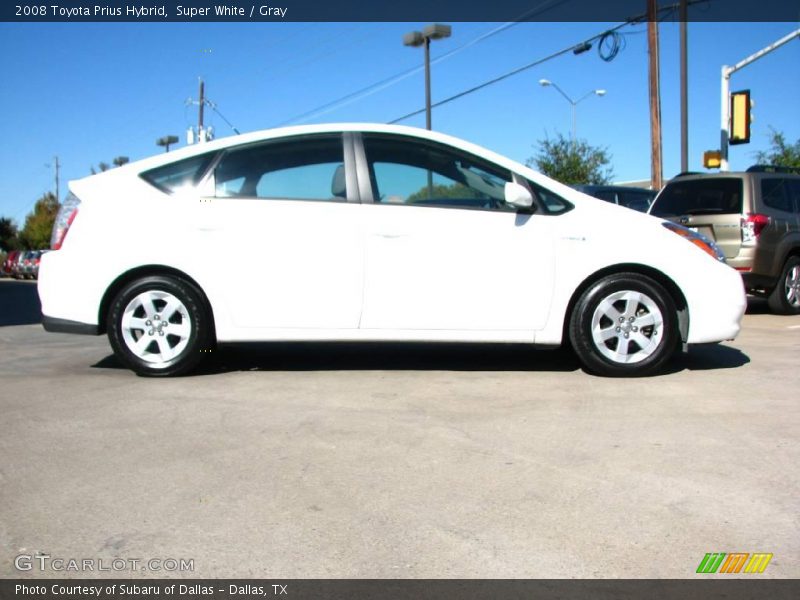 Super White / Gray 2008 Toyota Prius Hybrid