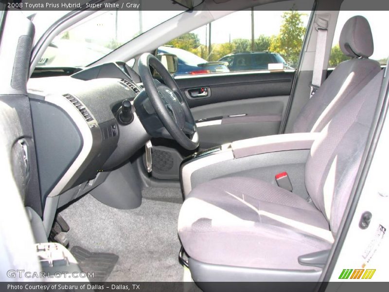 Super White / Gray 2008 Toyota Prius Hybrid