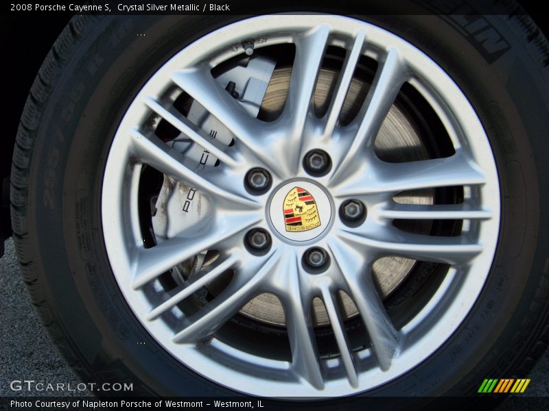 Crystal Silver Metallic / Black 2008 Porsche Cayenne S