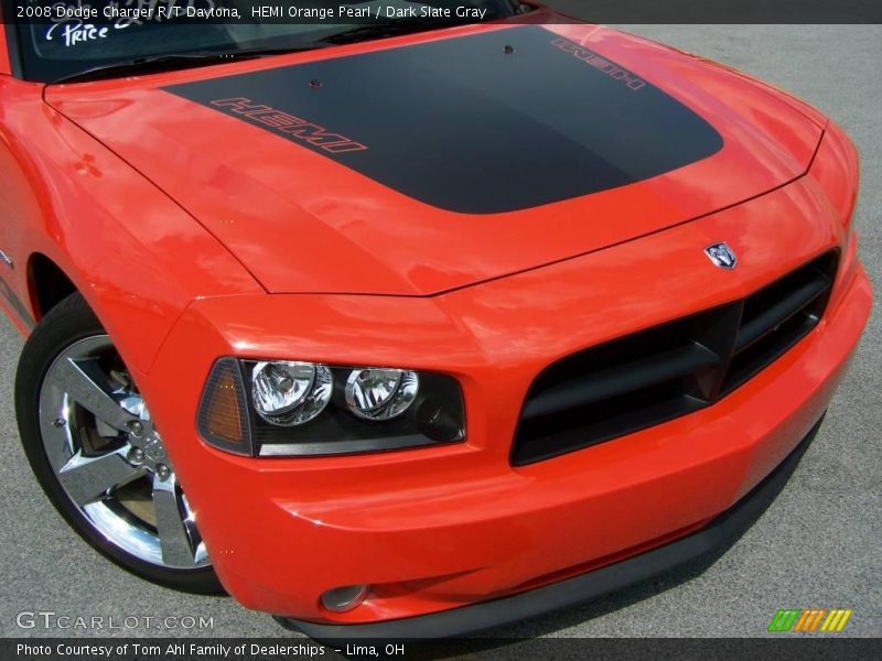 HEMI Orange Pearl / Dark Slate Gray 2008 Dodge Charger R/T Daytona