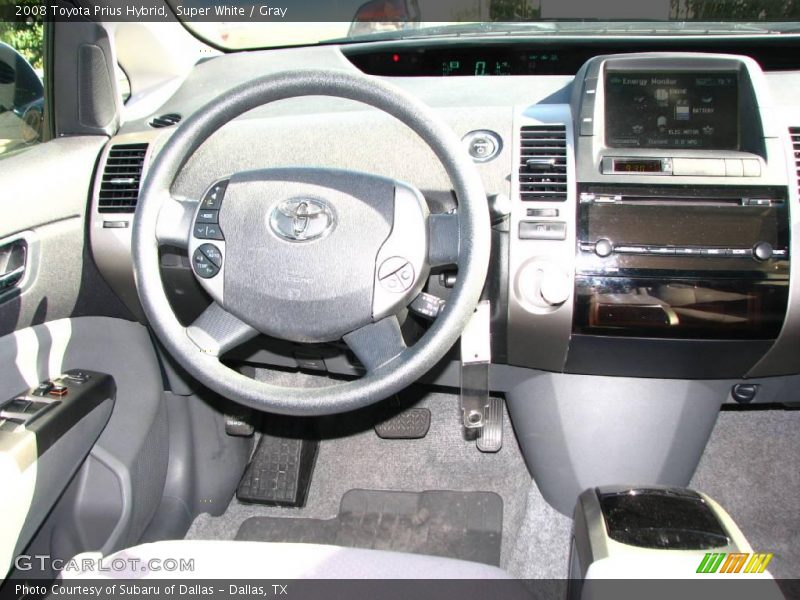 Super White / Gray 2008 Toyota Prius Hybrid