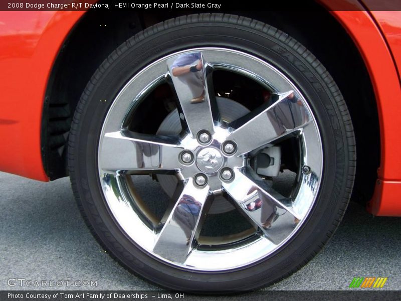 HEMI Orange Pearl / Dark Slate Gray 2008 Dodge Charger R/T Daytona