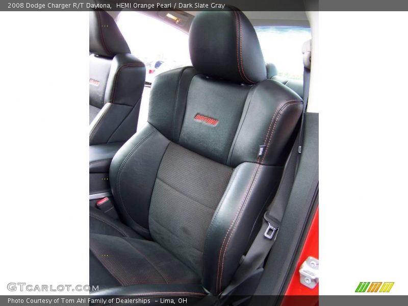 HEMI Orange Pearl / Dark Slate Gray 2008 Dodge Charger R/T Daytona