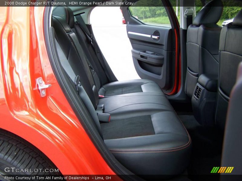 HEMI Orange Pearl / Dark Slate Gray 2008 Dodge Charger R/T Daytona