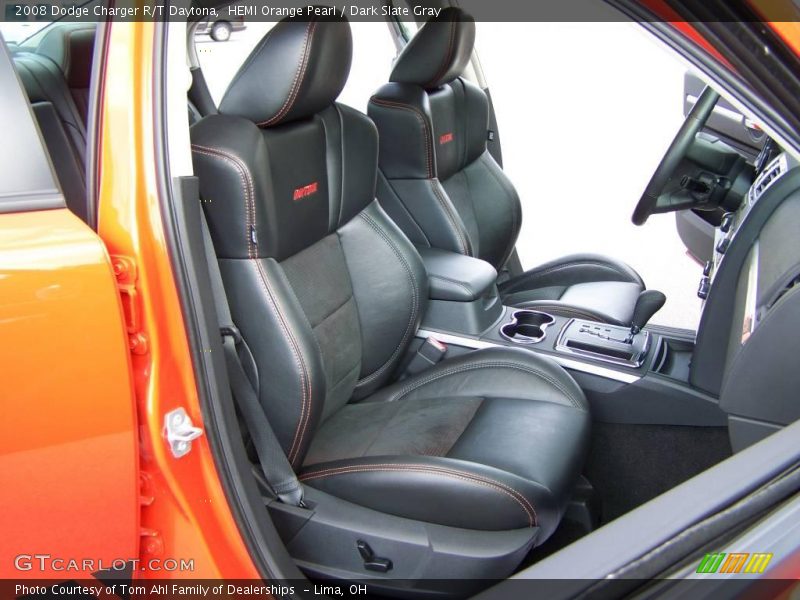HEMI Orange Pearl / Dark Slate Gray 2008 Dodge Charger R/T Daytona