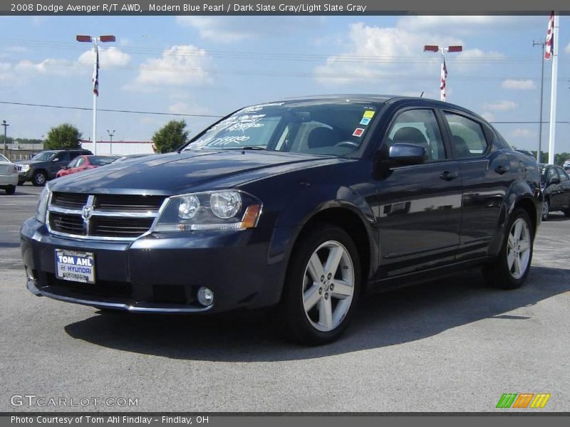 Modern Blue Pearl / Dark Slate Gray/Light Slate Gray 2008 Dodge Avenger R/T AWD