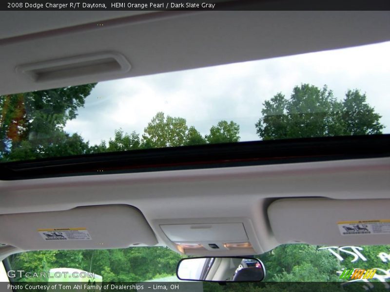 HEMI Orange Pearl / Dark Slate Gray 2008 Dodge Charger R/T Daytona