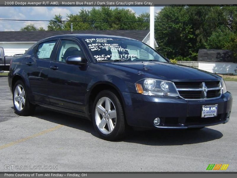 Modern Blue Pearl / Dark Slate Gray/Light Slate Gray 2008 Dodge Avenger R/T AWD