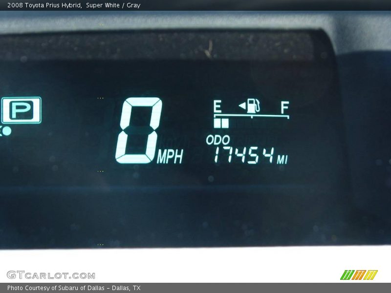 Super White / Gray 2008 Toyota Prius Hybrid