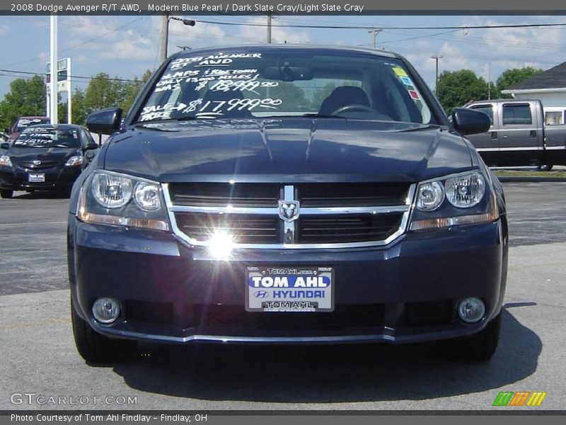 Modern Blue Pearl / Dark Slate Gray/Light Slate Gray 2008 Dodge Avenger R/T AWD