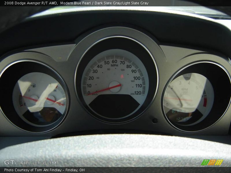 Modern Blue Pearl / Dark Slate Gray/Light Slate Gray 2008 Dodge Avenger R/T AWD