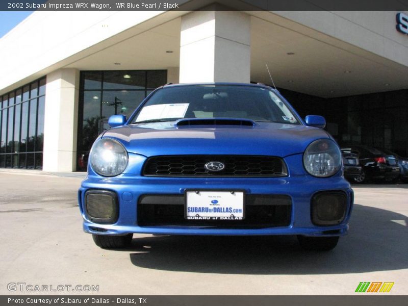 WR Blue Pearl / Black 2002 Subaru Impreza WRX Wagon