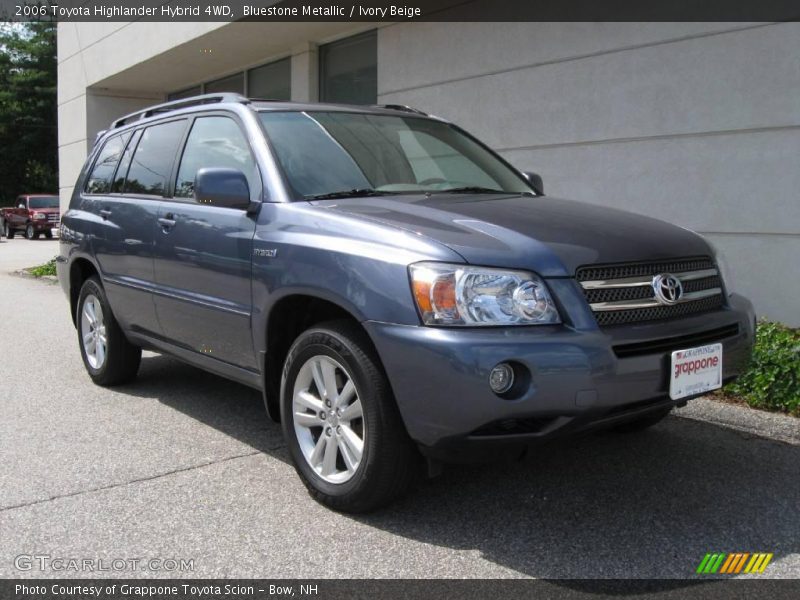 Bluestone Metallic / Ivory Beige 2006 Toyota Highlander Hybrid 4WD