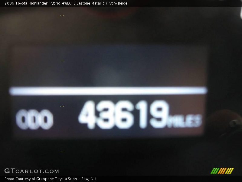 Bluestone Metallic / Ivory Beige 2006 Toyota Highlander Hybrid 4WD