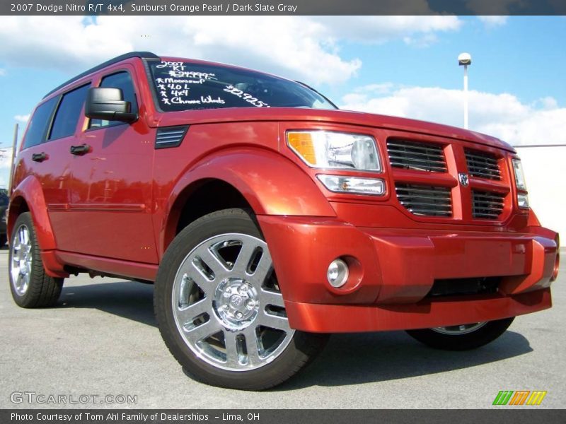Sunburst Orange Pearl / Dark Slate Gray 2007 Dodge Nitro R/T 4x4