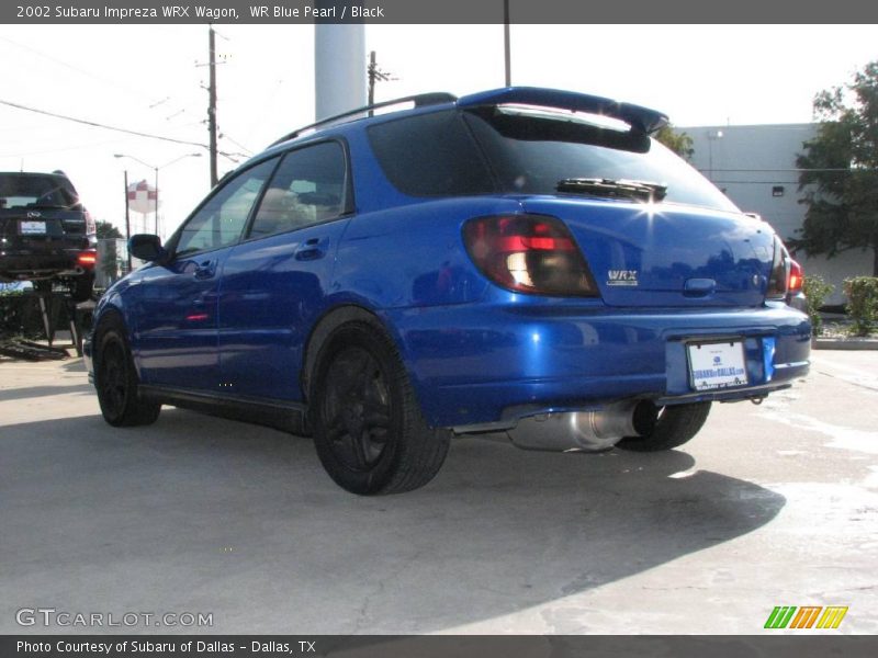 WR Blue Pearl / Black 2002 Subaru Impreza WRX Wagon