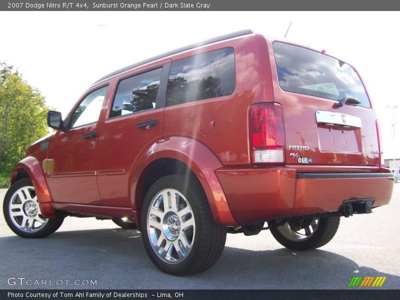 Sunburst Orange Pearl / Dark Slate Gray 2007 Dodge Nitro R/T 4x4