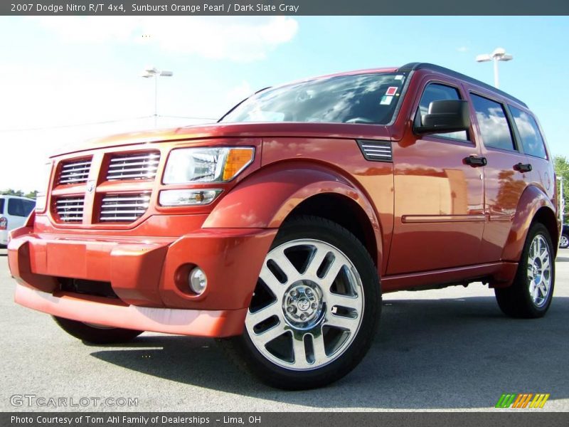 Sunburst Orange Pearl / Dark Slate Gray 2007 Dodge Nitro R/T 4x4