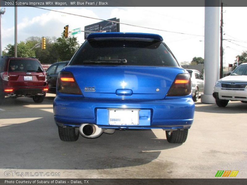 WR Blue Pearl / Black 2002 Subaru Impreza WRX Wagon