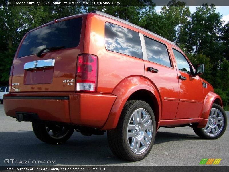 Sunburst Orange Pearl / Dark Slate Gray 2007 Dodge Nitro R/T 4x4