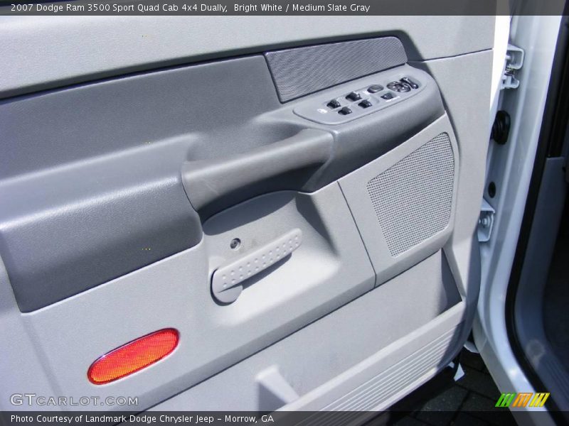 Bright White / Medium Slate Gray 2007 Dodge Ram 3500 Sport Quad Cab 4x4 Dually