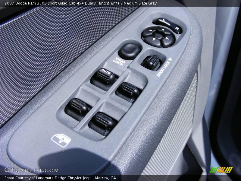 Bright White / Medium Slate Gray 2007 Dodge Ram 3500 Sport Quad Cab 4x4 Dually