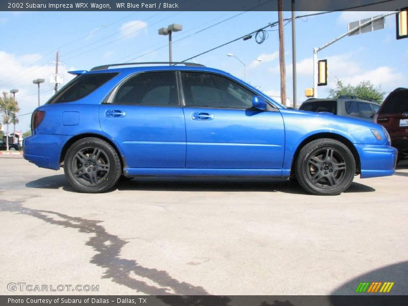 WR Blue Pearl / Black 2002 Subaru Impreza WRX Wagon
