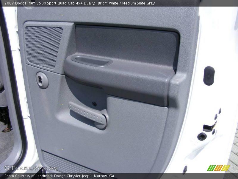 Bright White / Medium Slate Gray 2007 Dodge Ram 3500 Sport Quad Cab 4x4 Dually