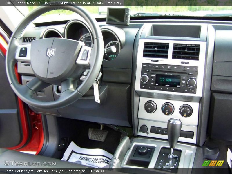 Sunburst Orange Pearl / Dark Slate Gray 2007 Dodge Nitro R/T 4x4