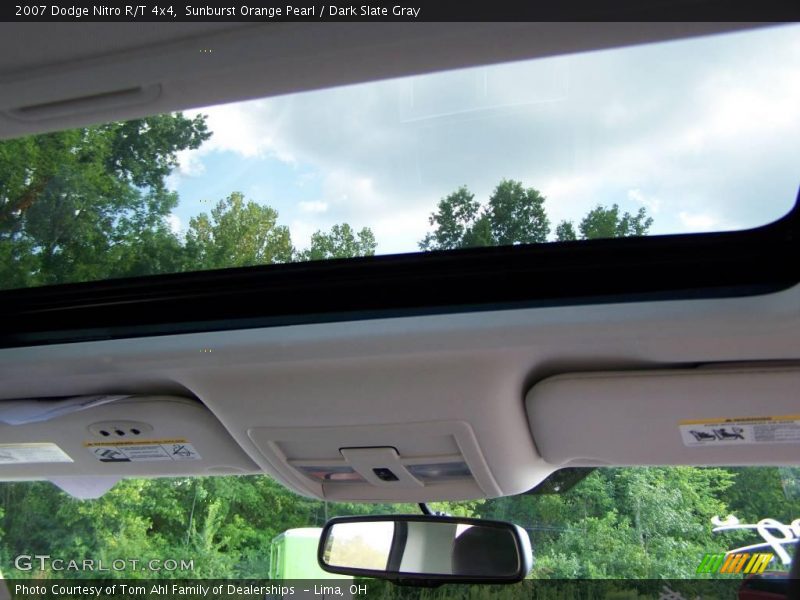 Sunburst Orange Pearl / Dark Slate Gray 2007 Dodge Nitro R/T 4x4