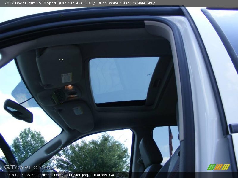 Bright White / Medium Slate Gray 2007 Dodge Ram 3500 Sport Quad Cab 4x4 Dually