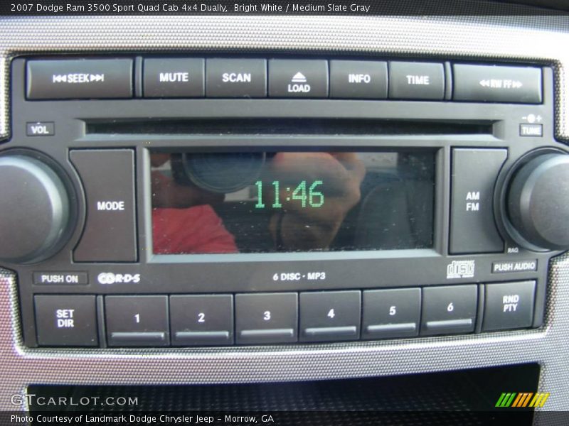 Bright White / Medium Slate Gray 2007 Dodge Ram 3500 Sport Quad Cab 4x4 Dually